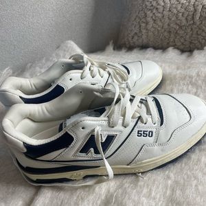 New Balance 550 in white and black